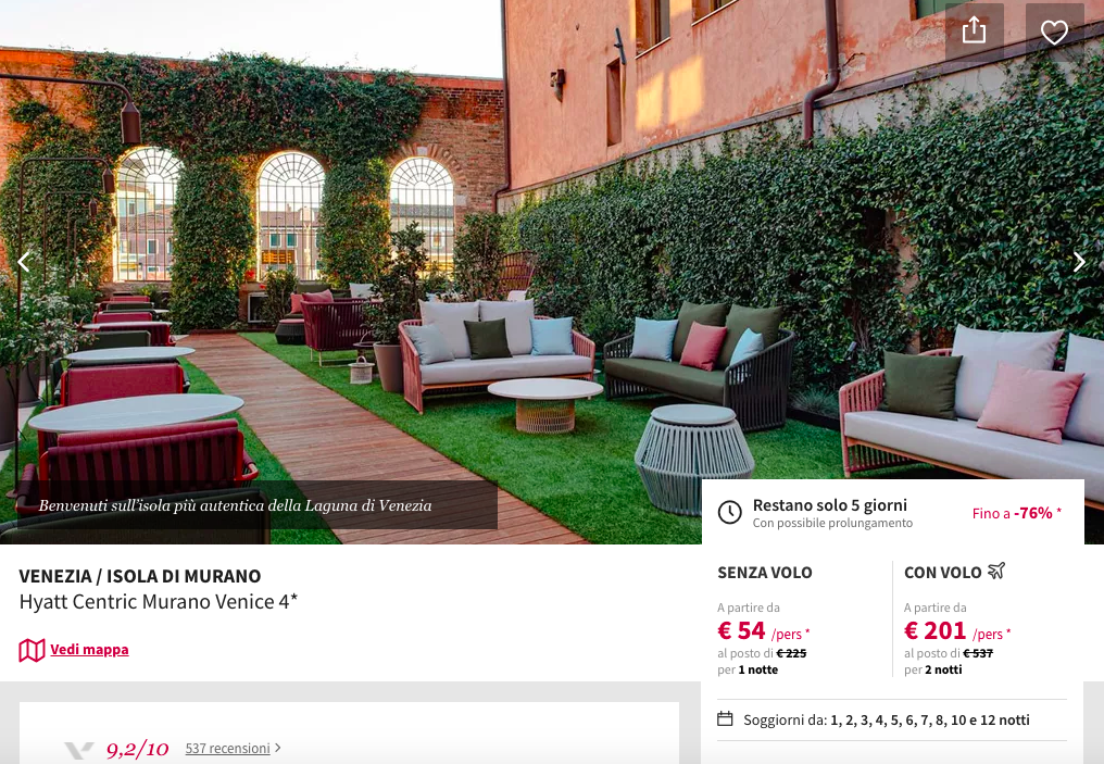 Partner Link voyageprive_it_packages_affiliate