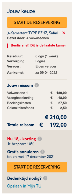 Partner Link tui_nl_packages_affiliate