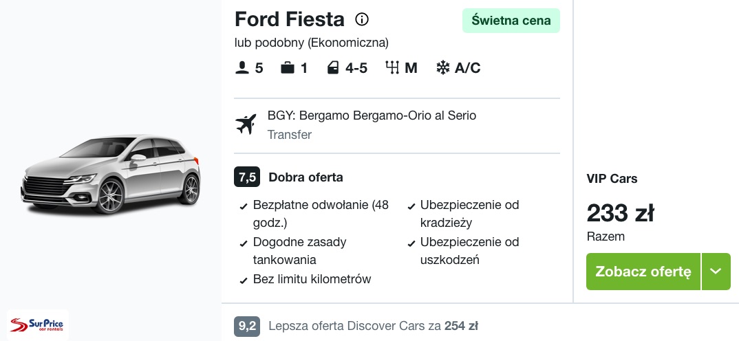 Partner Link kayak_pl_car_wl