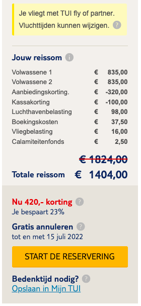 Partner Link tui_nl_packages_affiliate