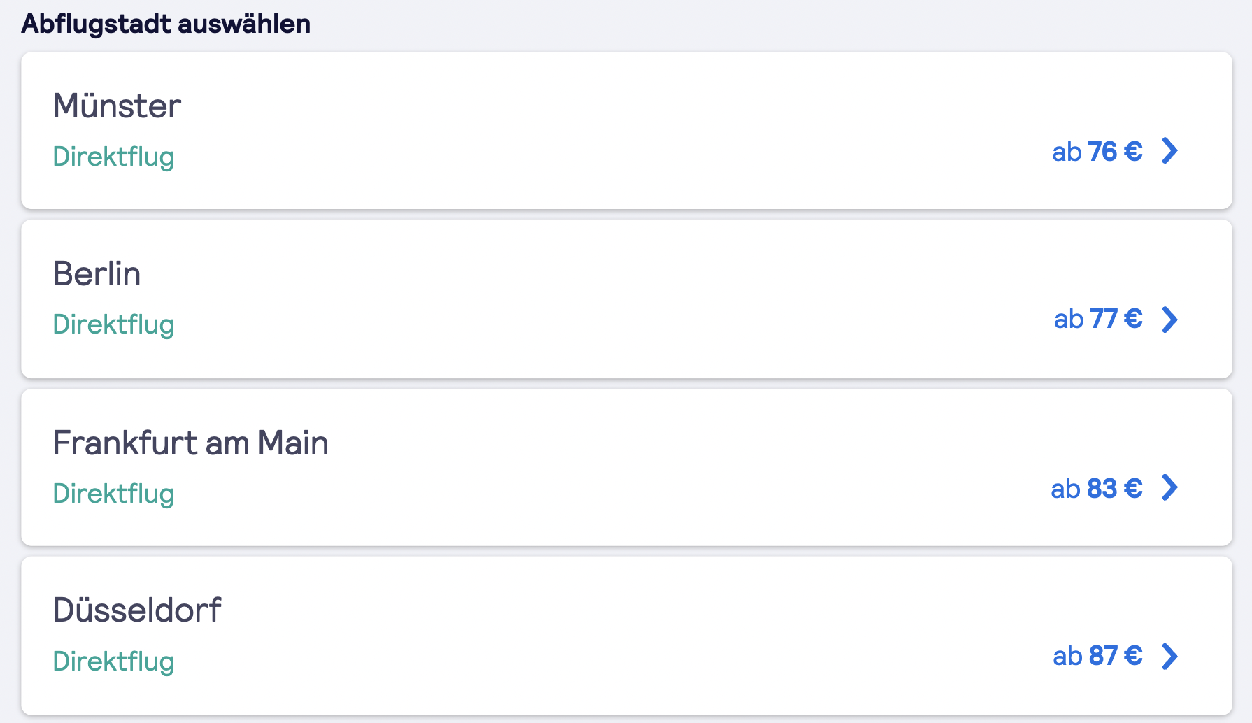 Screenshot Skyscanner