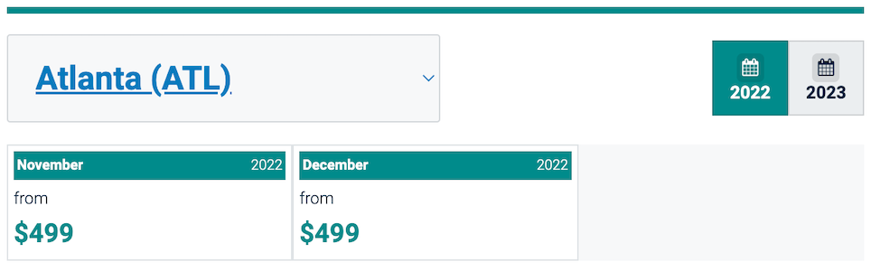 Screenshot taken on November 7th, 2022