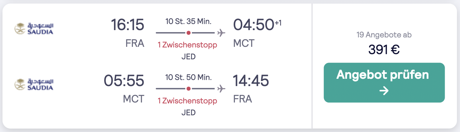 Screenshot Skyscanner