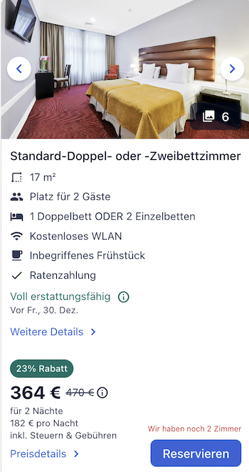 Screenshot Expedia