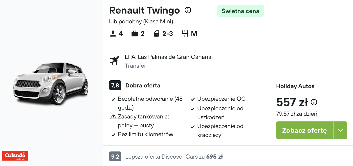 Partner Link kayak_pl_car_wl