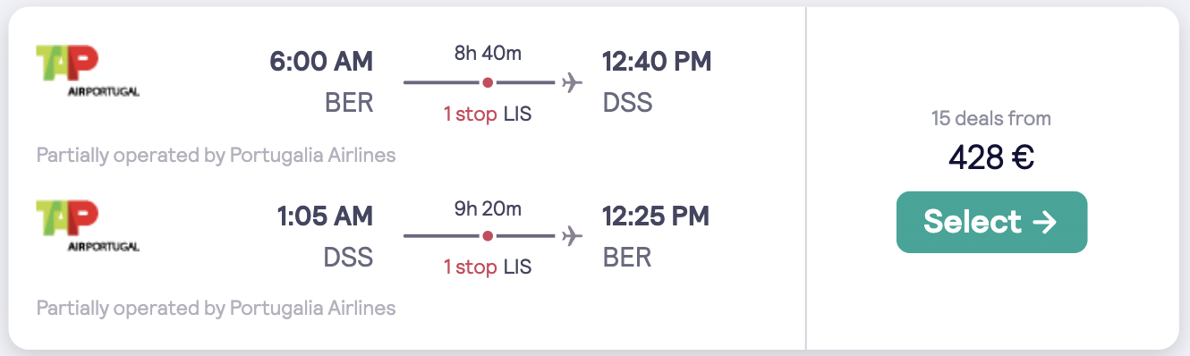 Screenshot Skyscanner