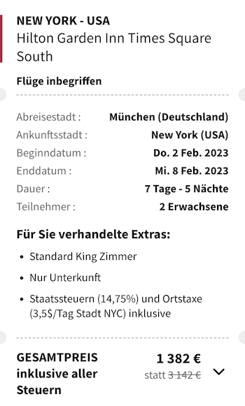 Screenshot Voyage Privé