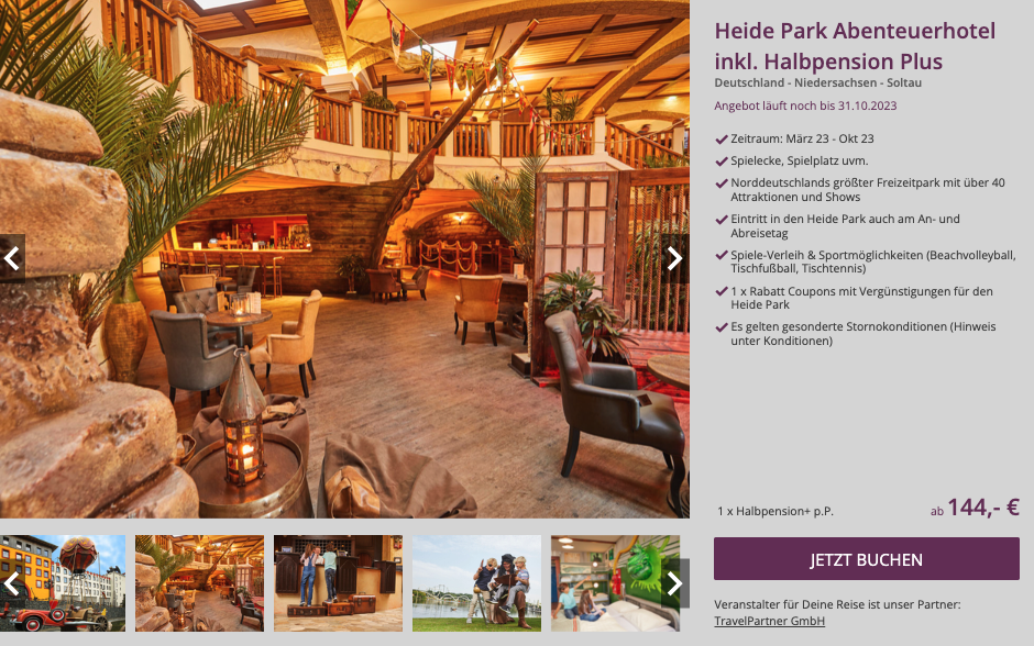 Was Kostet Eine übernachtung Im Heide Park Soltau www.urlaubspiraten.de
