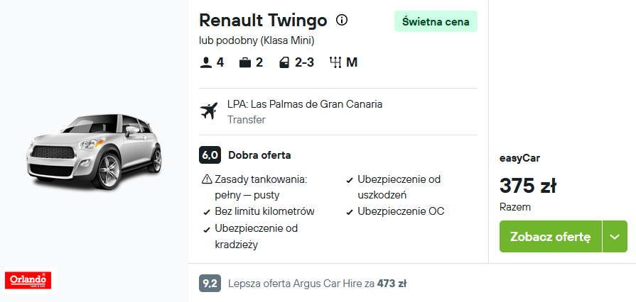Partner Link kayak_pl_car_wl