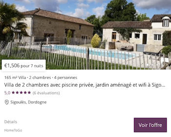 Sejour Dordogne voyages pirates