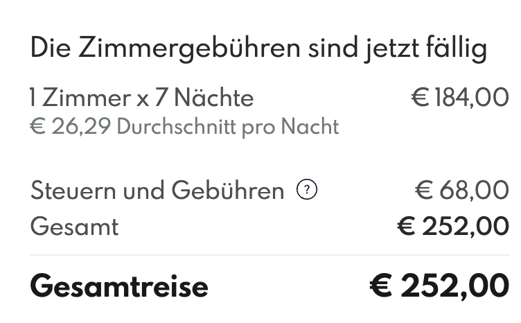 Screenshot Trivago Book & Go