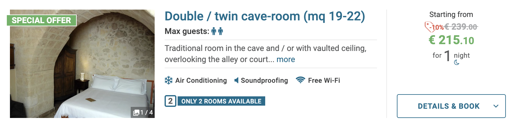 Screenshot Hotelwebsite