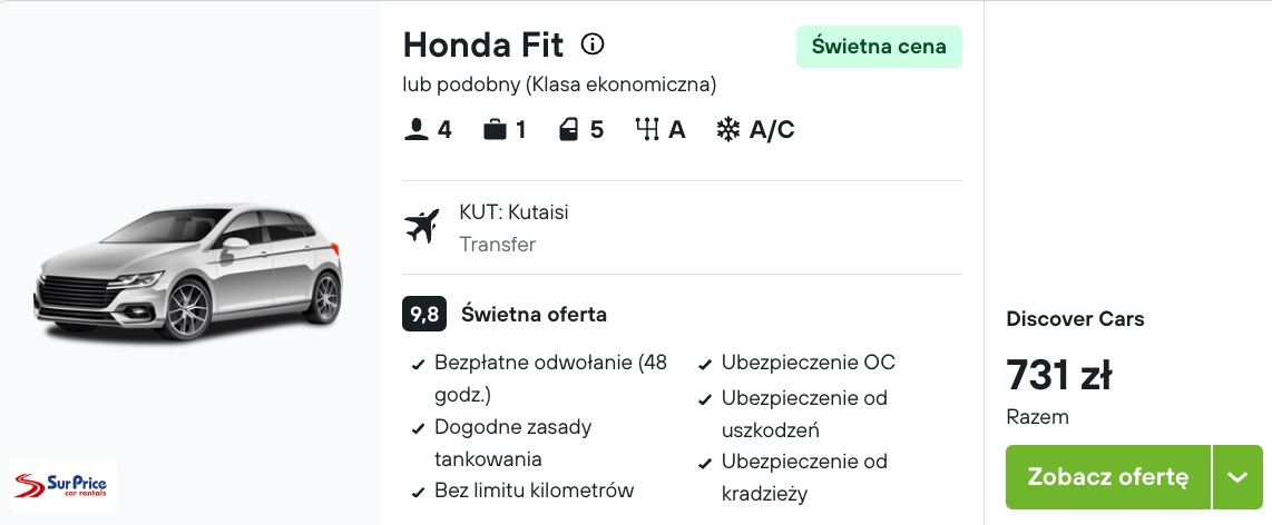 Partner Link kayak_pl_car_wl