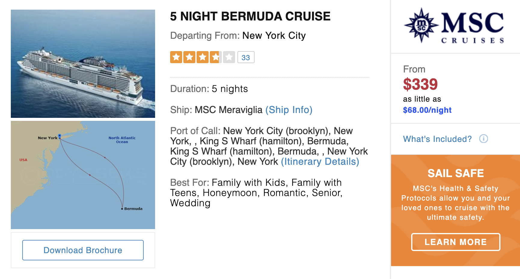 Fantastic Rates on a 6Night Bermuda Cruise from NYC 🛳🏖