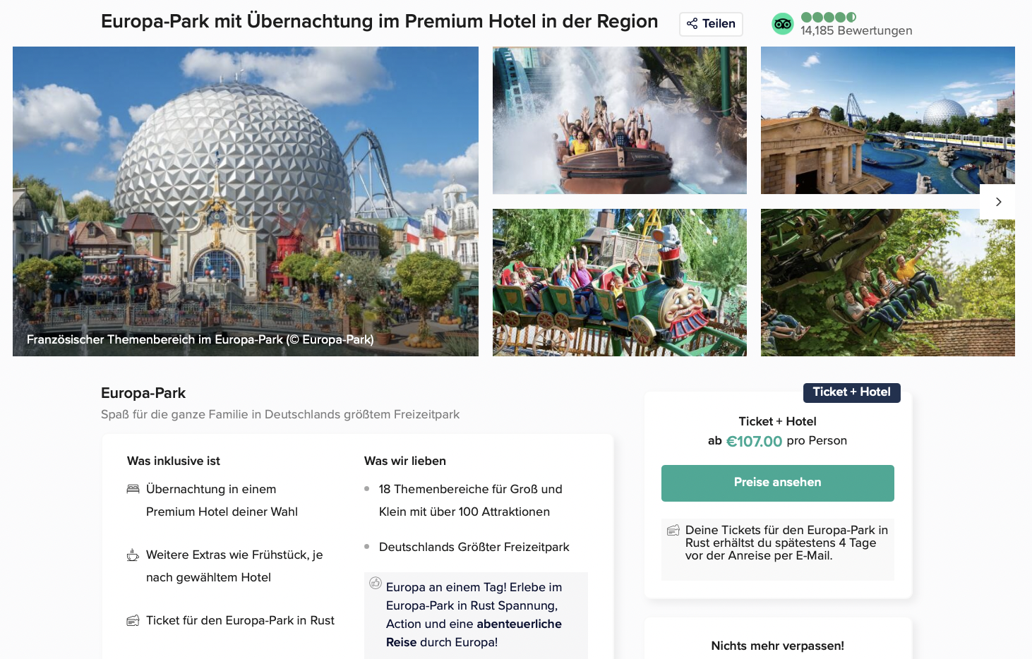 Europapark 2 Tageskarten Mit übernachtung 2025 Nerti Yoshiko