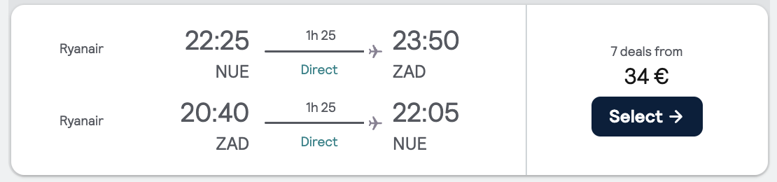 Screenshot Skyscanner