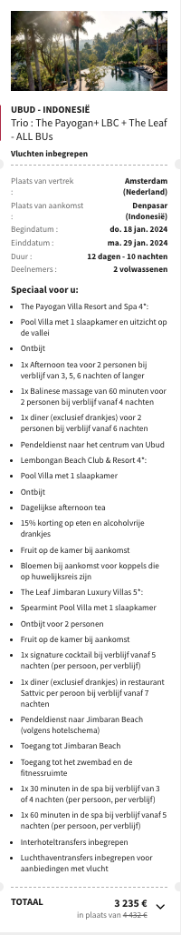 Partner Link voyageprive_nl_packages_direct