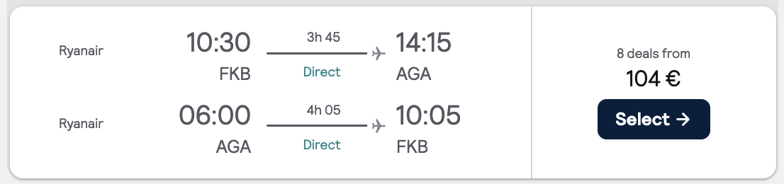 Screenshot Skyscanner