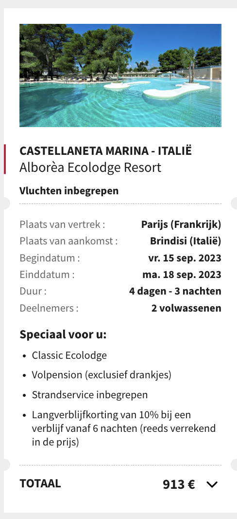 Partner Link voyageprive_nl_packages_direct