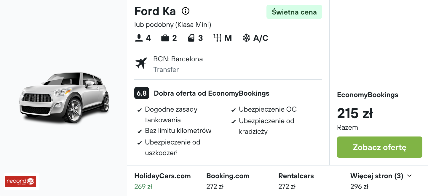 Partner Link kayak_pl_car_wl