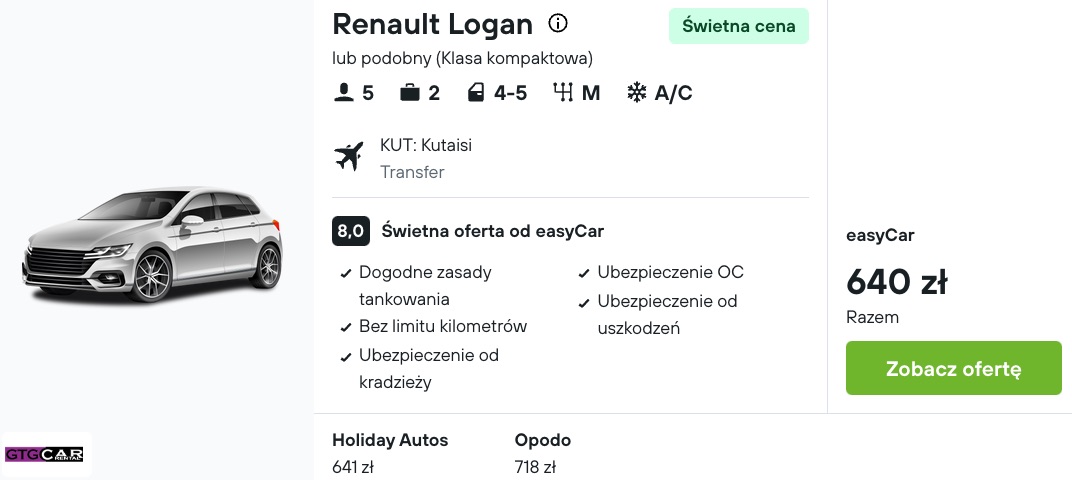 Partner Link kayak_pl_car_wl
