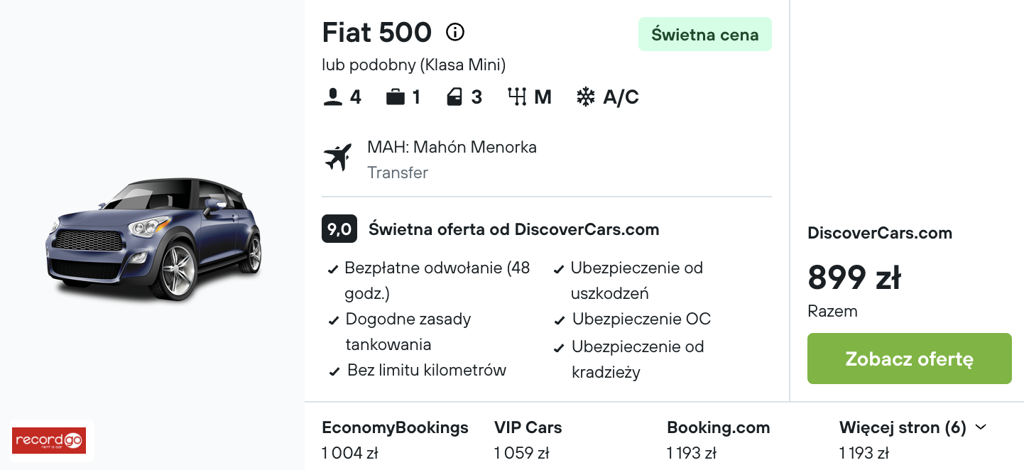 Partner Link kayak_pl_car_wl