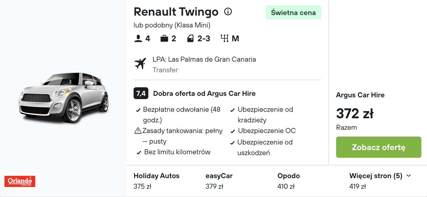 Partner Link kayak_pl_car_wl