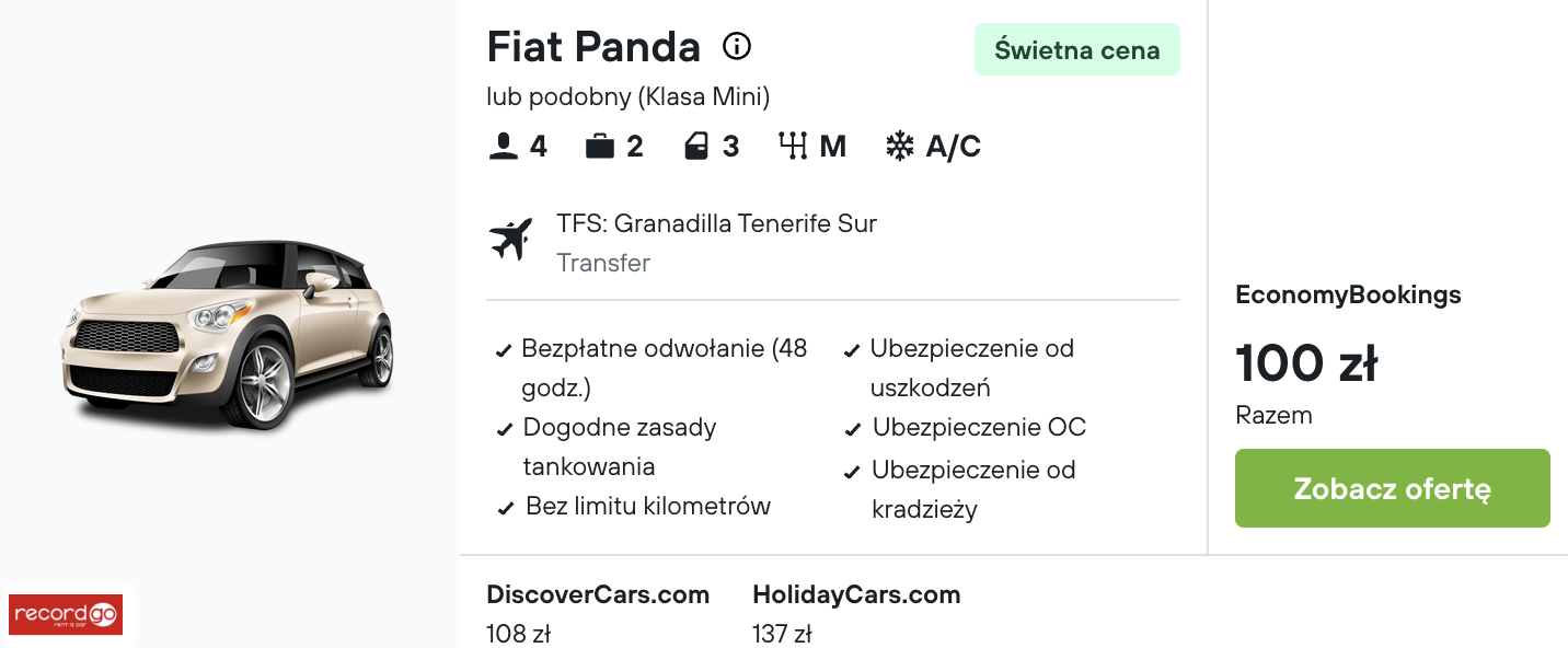 Partner Link kayak_pl_car_wl