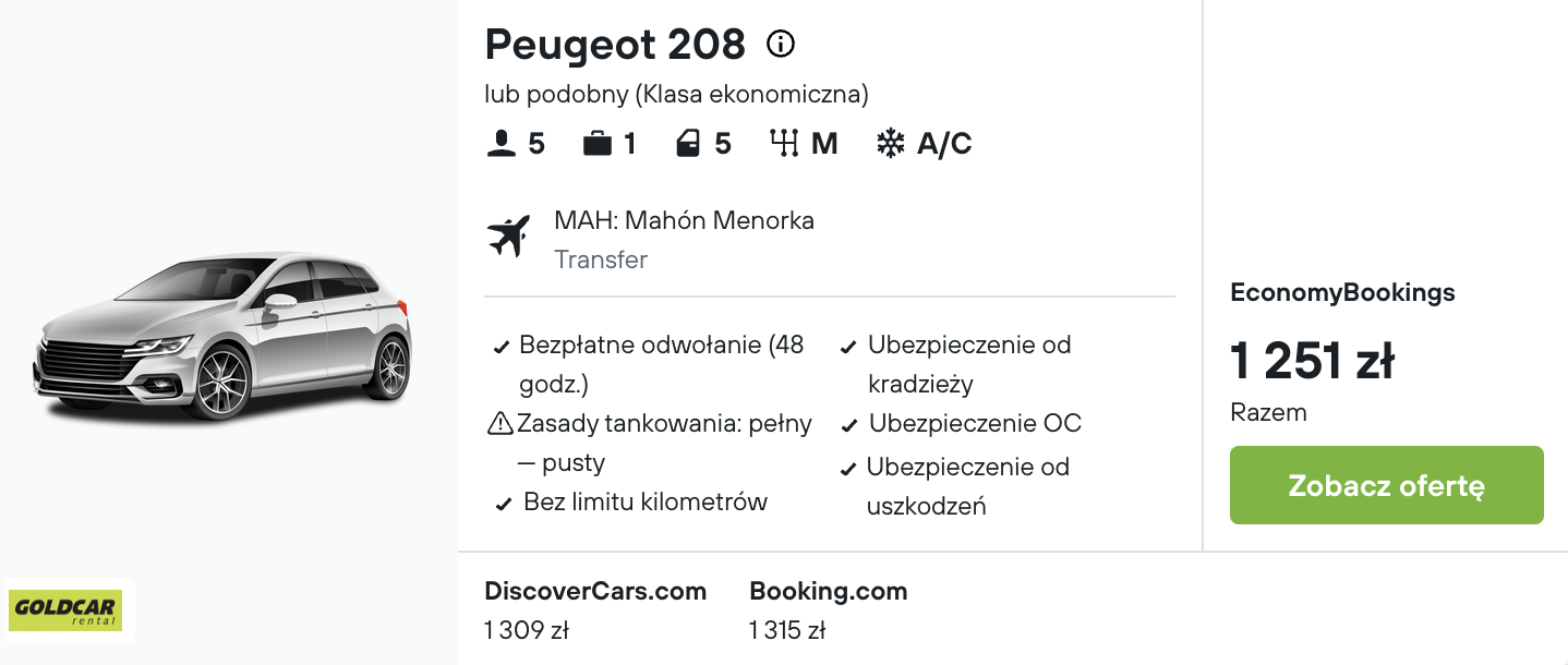 Partner Link kayak_pl_car_wl