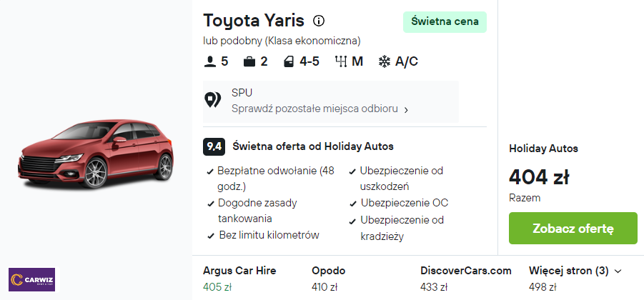 Partner Link kayak_pl_car_wl