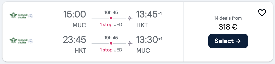 Screenshot Skyscanner