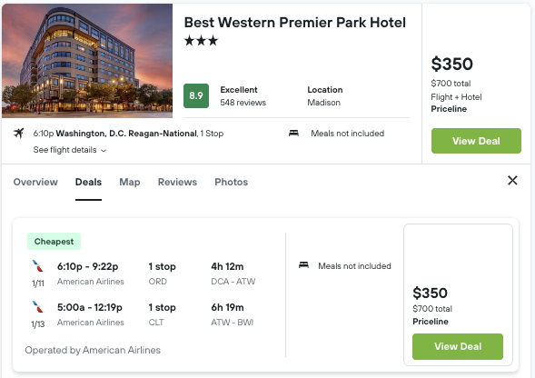 Partner Link kayak_us_packages_wl