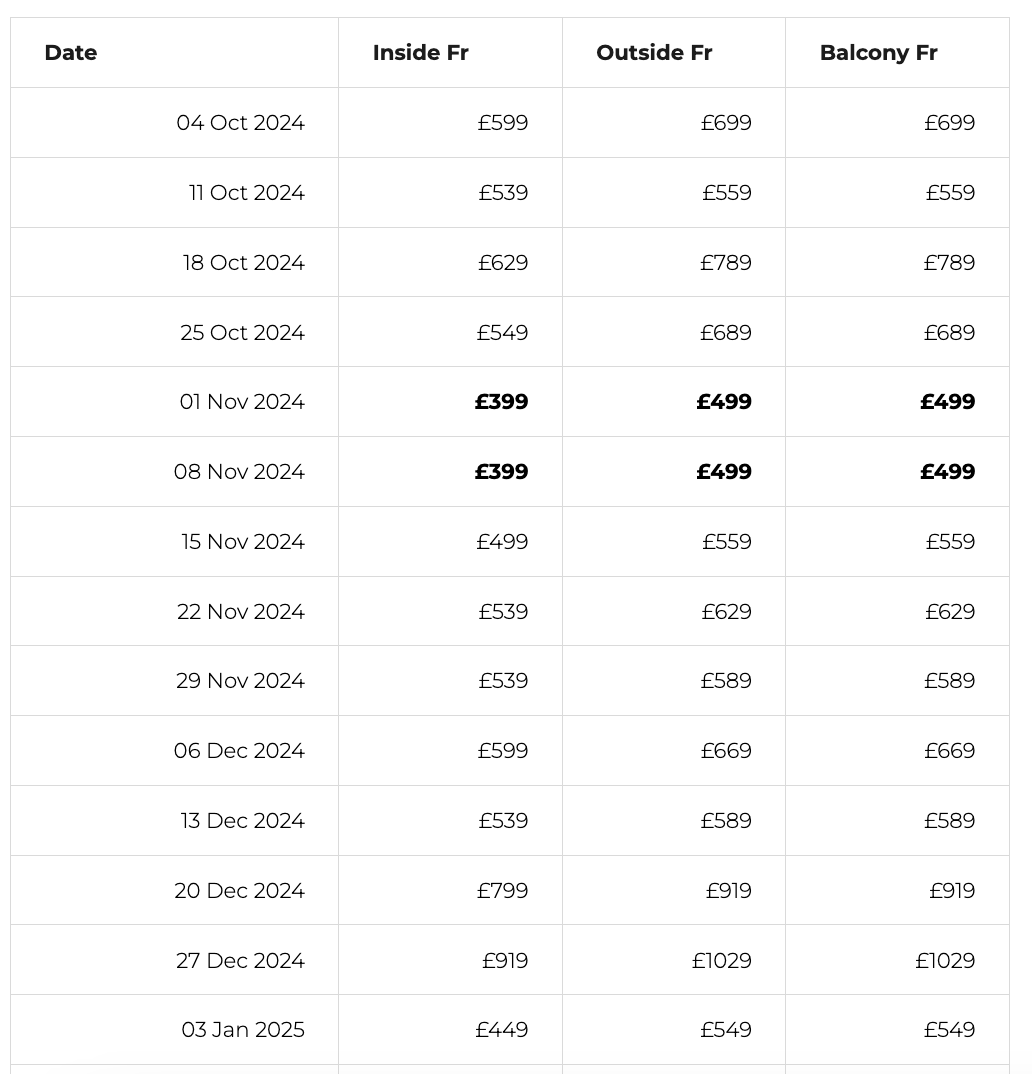 💥 WOW price 💥 Fullboard nofly cruise to📍Germany, the Netherlands