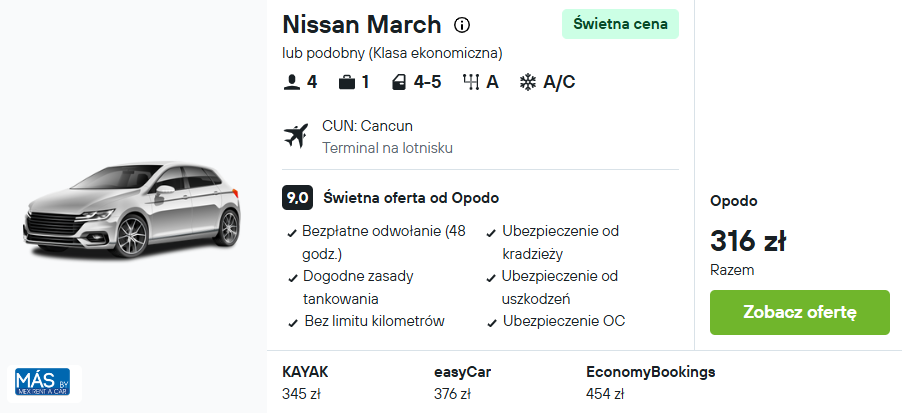 Partner Link kayak_pl_car_wl