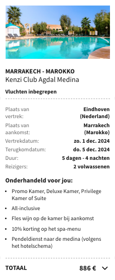 Partner Link voyageprive_nl_packages_direct