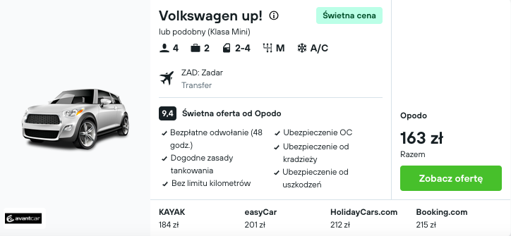 Partner Link kayak_pl_car_wl