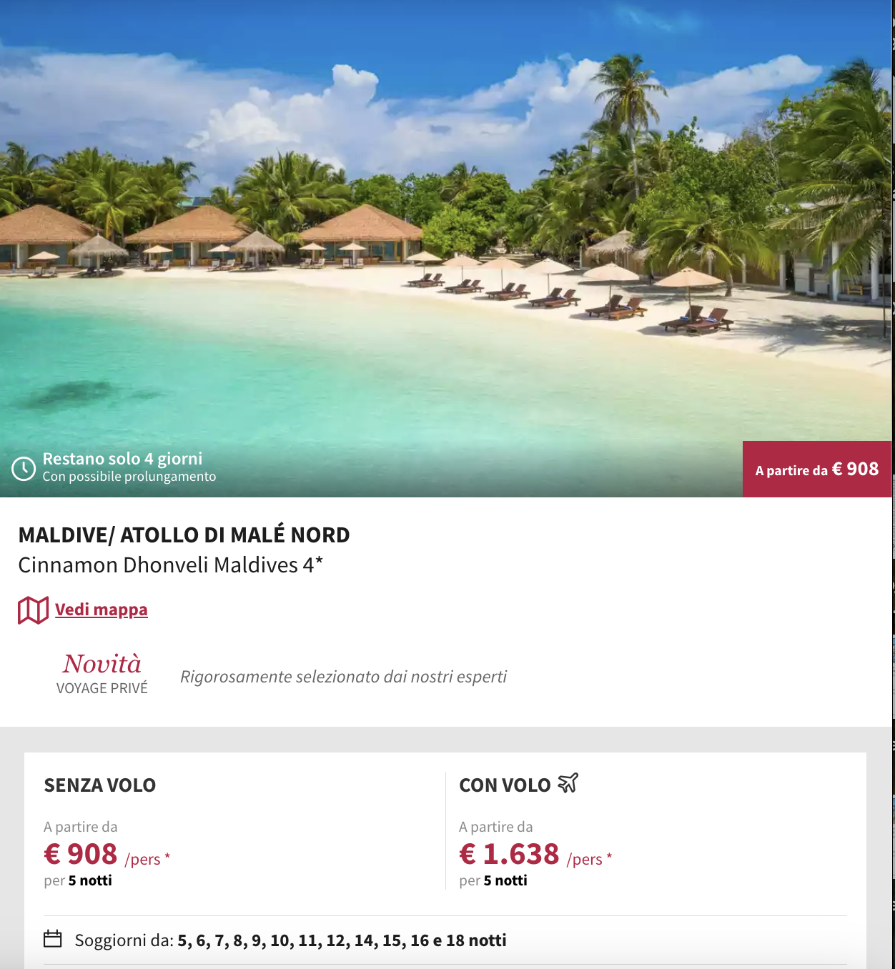 Partner Link voyageprive_it_packages_direct