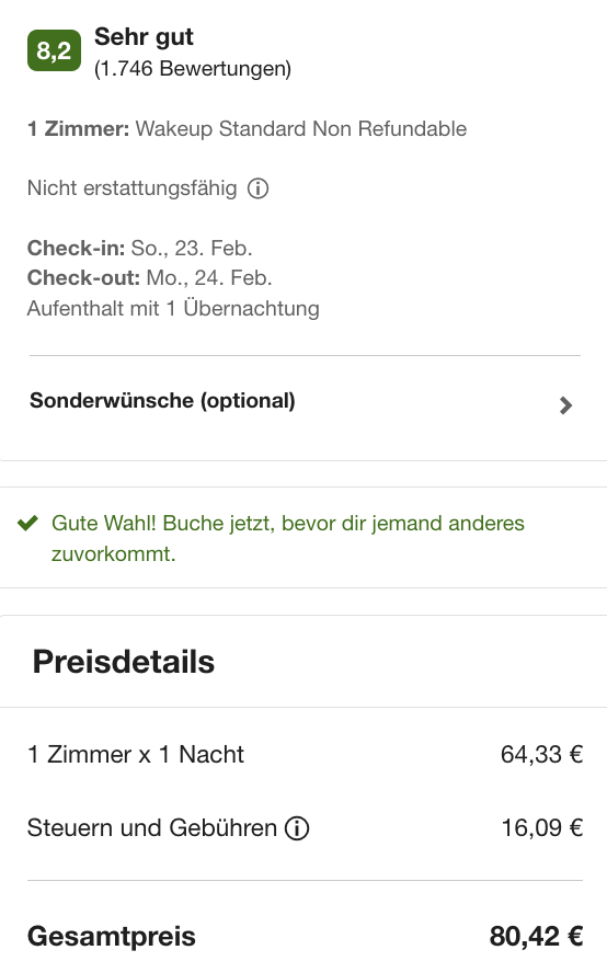 Screenshot Expedia