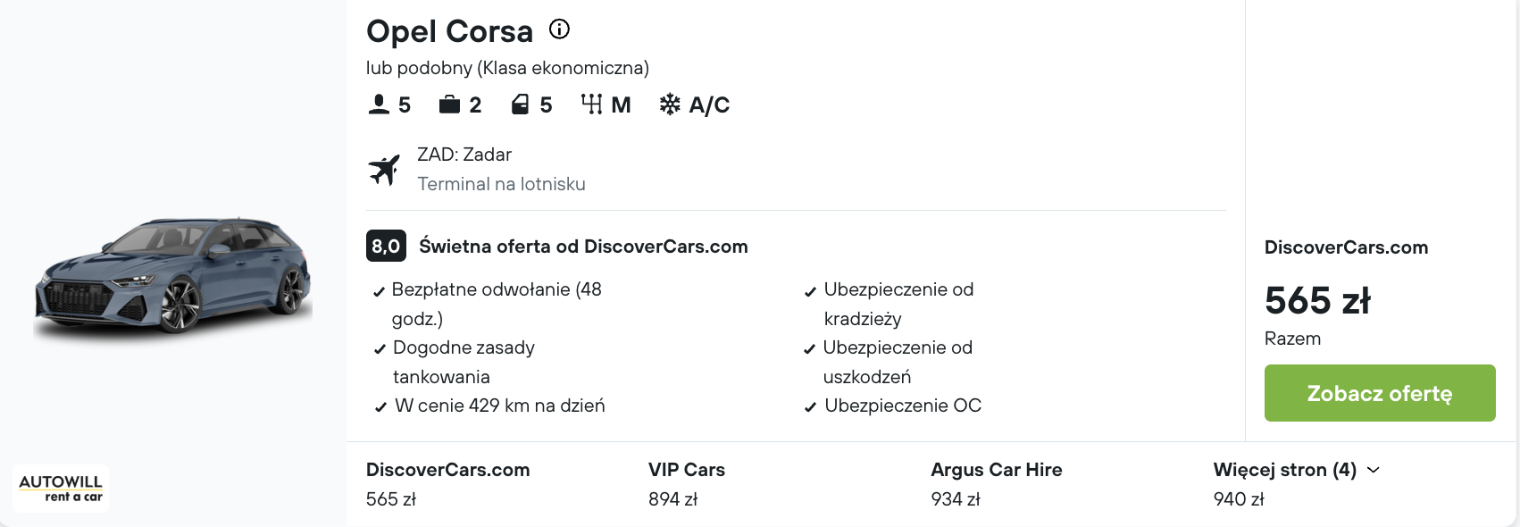 Partner Link kayak_pl_car_wl