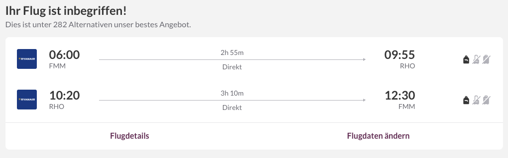Screenshot LastMinute