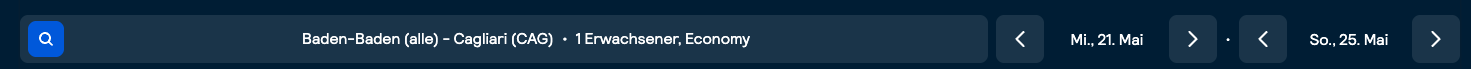 Screenshot SkyScanner