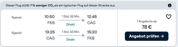 Screenshot SkyScanner