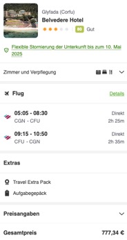 Screenshot LastMinute