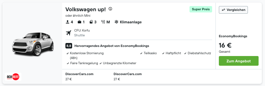 Screenshot LastMinute