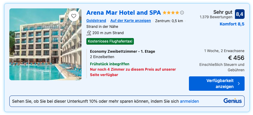 Screenshot SkyScanner