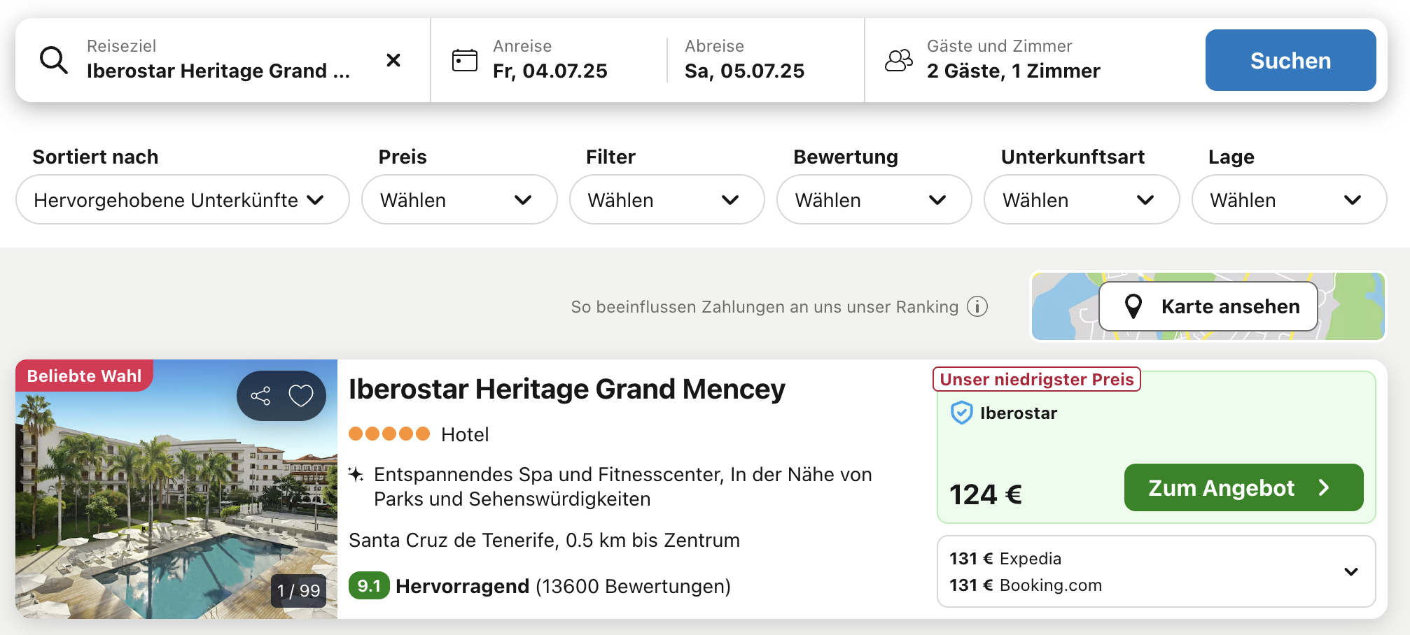 screenshot trivago