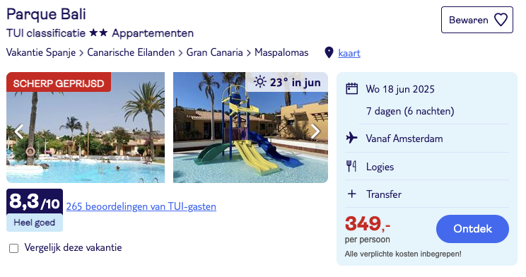 Partner Link tui_nl_packages_affiliate