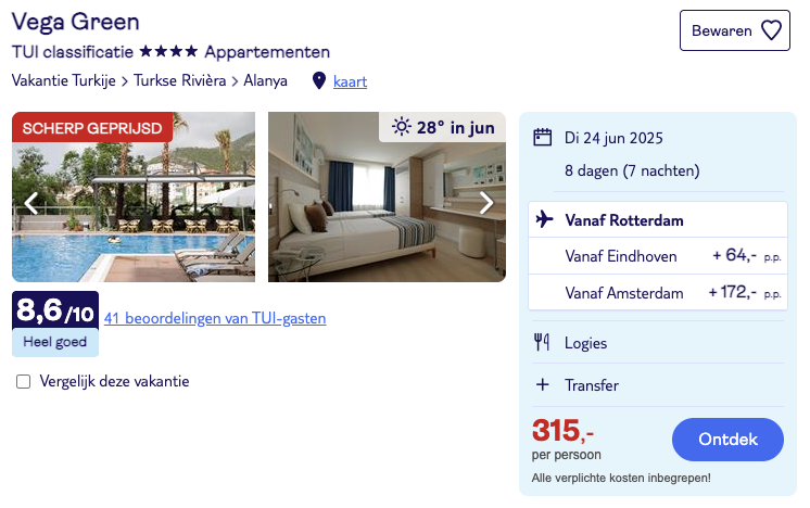 Partner Link tui_nl_packages_affiliate