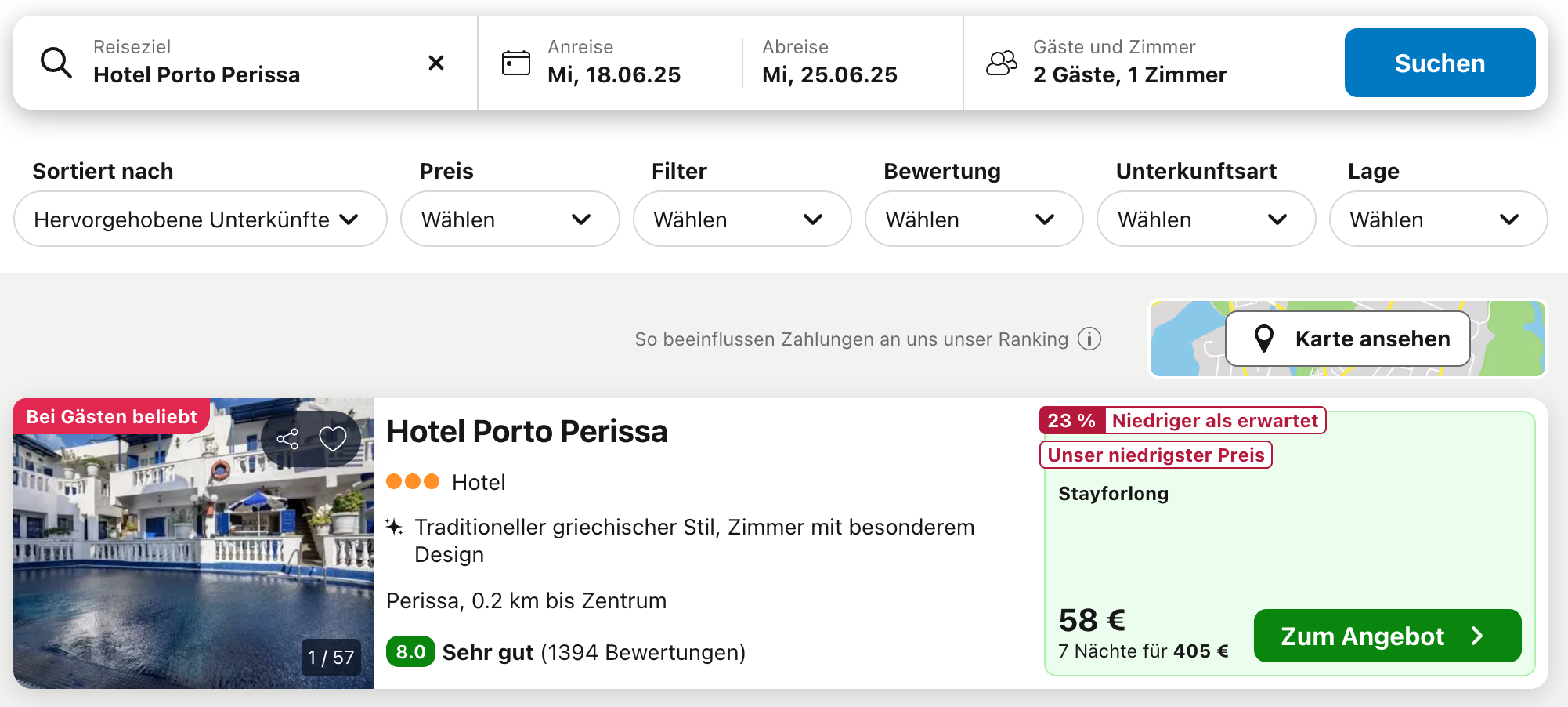 screenshot trivago