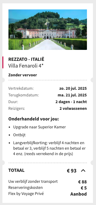 Partner Link voyageprive_nl_packages_direct